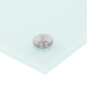 Revêtement mural de cuisine en verre trempé blanc 39,4 x 19,7 po - Product Image 4