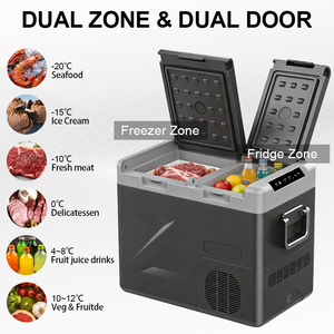 Mini-réfrigérateur portable à double zone avec compresseur pour voiture et camping, fourni par l'usine - Product Image 4