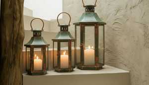 Lanterne suspendue en métal antique, autre fonction que la décoration, lanterne à bougie suspendue de haute qualité pour lanterne à bougie décorative - Product Image 3