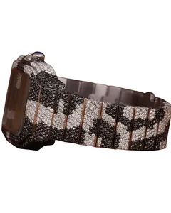 Montre-bracelet à quartz personnalisée de luxe en moissanite, cadran blanc et noir, sertie de diamants taille ronde, cadeau de fête pour homme - Product Image 2