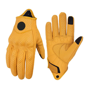 Genuine Sheepskin Outdoor Sports Motocross Riding <b>Gloves</b> <b>Touch</b> Screen Protection Comfortable Full Finger Motorbike <b>Gloves</b> - Product Image 2