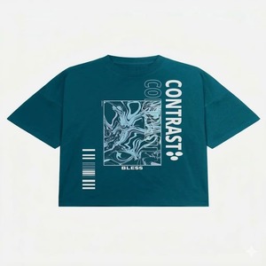 Créez votre propre logo personnalisé sur un t-shirt homme effet délavé, fabricant pakistanais, nouvelle arrivée. - Product Image 4