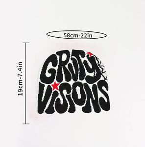 Bonnet tricoté unisexe OEM personnalisé de haute qualité 100 % acrylique, avec étiquette tissée teinte à la lettre, pour l'hiver, le ski et le pêcheur, modèle adulte courant - Product Image 2