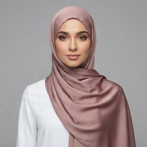 Pañuelo Hijab Cuadrado de Algodón Voile Premium Personalizado para Mujer, Estampado Floral y Animal, Tela Transpirable y Agradable para la Piel, Accesorio para la Cabeza Musulmán - Product Image 5