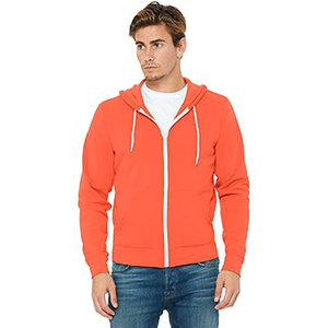 เสื้อฮู้ดซิปเต็มตัว Bella Canvas 3739 สีชมพู มีกระเป๋าข้าง ทรงปกติ ผ้าฝ้าย 100% ระบายอากาศได้ดี สวมใส่สบาย เหมาะสำหรับฤดูหนาว - Product Image 6