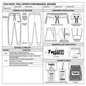 Custom Men Activewear Lightweight Mid-Rise <b>Slim</b> Fit Training Jogger Trousers Drawstring Reflective Piping 100% Organic Cotton - Product Image 5