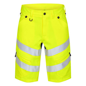 Workwear Security Safety Shorts 3M Reflective Tape Cargo Security Men <b>Working</b> Construction Wear Shorts For Worker - Product Image 1