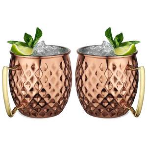Taza de cobre martillado tradicional para Moscow Mule, bebidas y cócteles, de fabricante y proveedor indio. - Product Image 4