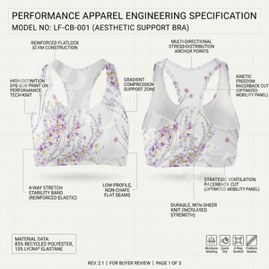 Running Workout Activewear Women's Sports <b>Bra</b> Breathable Fitness Yoga Custom Crop Top Whole Sale Gym <b>Stretch</b> Comfort Sports <b>Bra</b> - Product Image 2