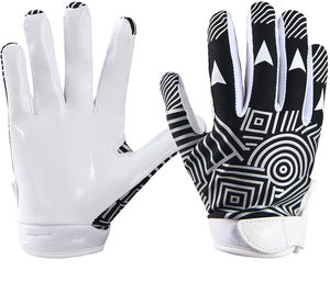 Nouveaux gants de football américain personnalisés avec logo OEM, paume hautement adhérente, dos sublimé, qualité économique. - Product Image 4