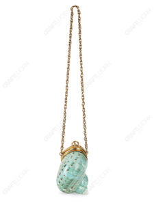 Bolso de Noche de Concha Natural Espiral Verde Espuma Marina Hecho a Mano con Marco Dorado, Lujo para Resort, Exportación OEM - Product Image 5