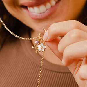 Pendentif breloque en argent 925 avec pierre précieuse en quartz cristal carré de 6 mm |   Breloques de pierres de naissance pour la fabrication de bijoux en gros - Product Image 4