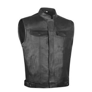 Chaleco de cuero para hombre, moda de invierno, chaleco de cuero elegante, ropa exterior clásica, chaleco de cuero para uso diario. - Product Image 1