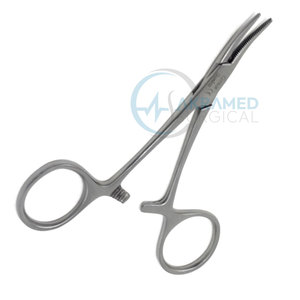 Hémostat médical de précision courbé à prise sécurisée pour usage professionnel - Product Image 3