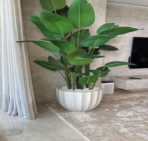 Grand pot de fleurs en fibre de verre FRP pour la maison, le jardin, l'extérieur, l'intérieur, la pépinière, l'affichage et l'arrangement de plantes artificielles - Product Image 1