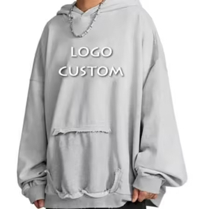 High Quality Custom Logo DTG Printed Oversized Hoodie Heavyweight Fleece Winter Streetwear Manufactured Wholesale for Men - Product Image 3