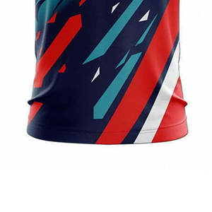 Camiseta deportiva estampada fácil de usar, ropa deportiva personalizada con diseño de bordado, camiseta deportiva estampada de manga corta para hombre - Product Image 6