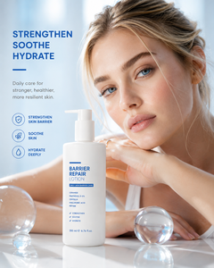 Loción Corporal Reparadora de Humectación con Ácido Hialurónico Sin Perfume, Ceramida Coreana, Centella Asiática, Hidratante, Cuidado de la Barrera Cutánea, Uso Diario - Product Image 4