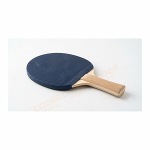 <b>Table</b> <b>Tennis</b> Racket Wood Handle Black Rubber Pimples Out Straight Grip Training Use 156x150mm Durable Single Item - Product Image 4