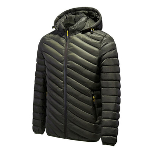 Wholesale Men's Winter <b>Warm</b> <b>Waterproof</b> Breathable Puffer <b>Jacket</b> with Custom Logo Purple Stand Collar Bubble Design Cotton Lined - Product Image 2