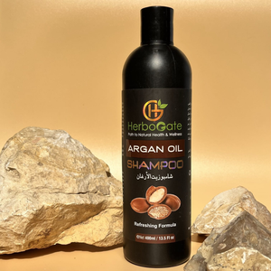 Herbal Argan Oil <b>Shampoo</b> for Strong Smooth Hair and Daily Cleansing Moisturizing Care Support Naturally Argan Oil <b>Shampoo</b> - Product Image 1