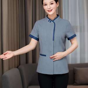 Uniforme de Trabajo para Mujer, Túnica Cruzada, Uniforme para Personal de Limpieza de Hoteles, Spas de Belleza, Uniformes para Damas de Honor - Product Image 3