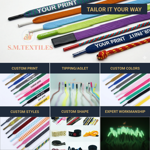 Cordón Plano Premium 100% Algodón con Borla, Ancho y Largo Personalizables, Fabricante de Cordones para Sudaderas - Product Image 3