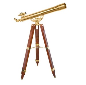 Télescope Nautique en Laiton Poli, Décoration Thème Voyage Océanique pour Collections Nautiques, Arrangements Décoratifs Marins, Présentoirs pour Chambres Côtières - Product Image 2