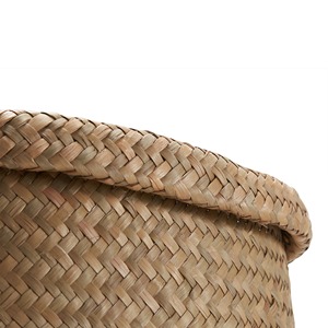 Natural Seagrass Foldable <b>Storage</b> <b>basket</b> Handmade <b>Storage</b> <b>Basket</b> Wholesale eco-friendly Made in Viet Nam - Product Image 4