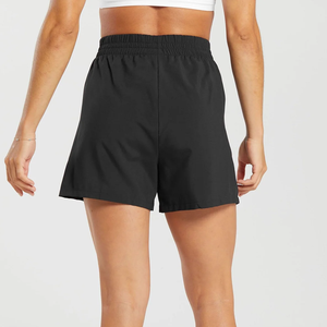 Shorts Deportivos de Yoga de Cintura Alta para Mujer, Shorts Finos de Verano para Fitness, para Correr al Aire Libre, Diseño Sólido - Product Image 2