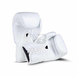 Gants de boxe MMA en gros pour hommes, gants de boxe de haute qualité, équipement de Muay Thai, gants MMA blancs - Product Image 1
