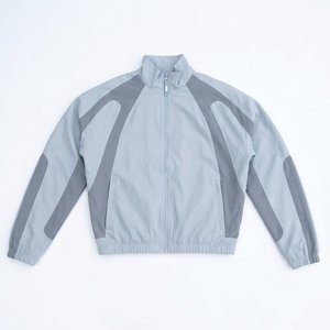 Ensemble de survêtements coupe-vent en nylon respirant de haute qualité pour hommes, personnalisables avec logo, séchage rapide, style streetwear, très demandés - Product Image 2