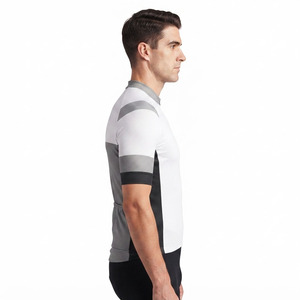 Maillot de cyclisme pour hommes personnalisé par sublimation, maillot de course sur route zippé pour hommes, maillot de cyclisme montagne à col montant pour hommes - Product Image 3