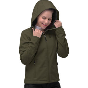 Veste Softshell matelassée chauffante pour femme, en tissu à mémoire de forme imprimé, imperméable et respirante, pour l'hiver/l'automne - Product Image 5