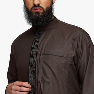 Vêtements musulmans de style arabe pour hommes, thobe jubba, en vente en ligne, nouveau design, dernière mode, jubbah turque / thawb - Product Image 5