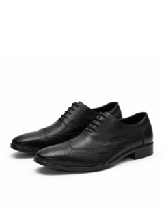 Chaussures habillées Oxford personnalisées pour hommes, élégantes, antidérapantes, en cuir véritable et PU, souples et confortables, à lacets - Product Image 1