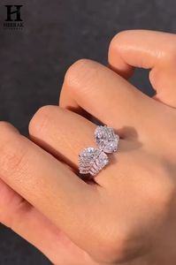Luxury Pear Cut Lab Grown <b>Diamond</b> Wrap Statement Engagement <b>Ring</b> for Women Fine Jewellery - Product Image 3