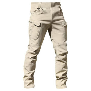 Durable Camouflage Tactical Straight Waist Cargo Pants Multi-Pocket Utility <b>Trousers</b> Outdoor <b>Ripstop</b> Workwear Men OEM Custom - Product Image 5