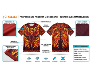 Fashion Inspired Sublimation Jersey Custom Design Short Sleeve Team Apparel - Product Image 4