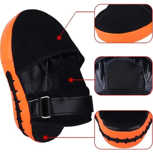 Guantes de Boxeo de Cuero Genuino, Almohadillas de Enfoque Ligeras y Ajustables, Equipo de Entrenamiento con Muñequera Curva, Tamaños Personalizados 2026 - Product Image 5