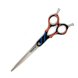 กรรไกรตัดขนสุนัขแบบโค้งสีดำขนาด 6 นิ้ว สำหรับมืออาชีพ พร้อมด้ามจับตามหลักสรีรศาสตร์และปลายกรรไกรแบบปลอดภัย - Product Image 1