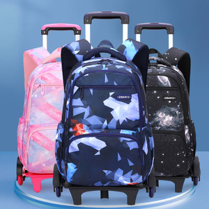 Best-selling Boys' <b>Trolley</b> <b>Backpack</b> 3-piece Set School <b>Backpack</b> Latest Student <b>Backpack</b> - Product Image 6