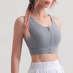 Último Diseño, Cómodo, Talla Grande, Sujetador Deportivo, Soporte Medio, Sin Costuras, Transpirable, Secado Rápido, Conjuntos de Yoga y Gimnasio, Frente Lavado - Product Image 3