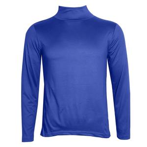 T-shirt à col roulé uni pour homme, grande taille, décontracté, sans manches, 100 % polyester, tricoté, respirant, coupe classique, pour le printemps - Product Image 6