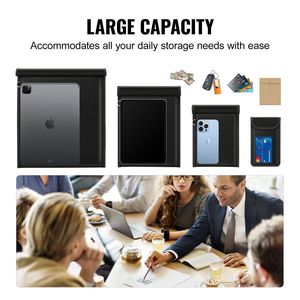 Sacs Faraday, lot de 4 pochettes pour ordinateur portable, tablette, téléphone et équipement numérique bloquant les signaux radio - Product Image 4