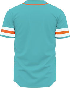 Maillot de baseball personnalisé avec nom d'équipe 00, orange et gris, impression sublimée, unisexe, adulte, manches courtes, boutons sur le devant, vêtements de sport - Product Image 6