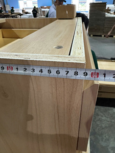 Armoire de cuisine moderne en bois de bouleau SANYANG BC24D1-R, porte en MDF, panneau en panneaux de particules, facile à nettoyer et à installer - Product Image 4