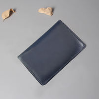 Dompet Lipat Vintage Berkualitas Premium dengan Logo Kustom, Tempat Paspor & Dompet Kulit PU Crazy Horse dengan Penutup Klip
