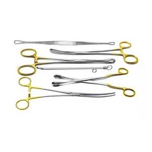 ชุดอุปกรณ์ผ่าตัดทางนรีเวชชุดผ่าตัดมดลูกเครื่องมือสำหรับศัลยกรรมกระดูกแบบมือถือทำจากเหล็ก - Product Image 2