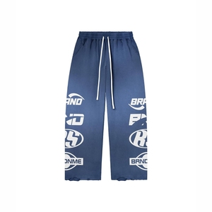 Ensemble de survêtement unisexe tendance pour l'hiver, coupe ample, style streetwear, délavé à l'acide, comprenant un sweat à capuche zippé et un pantalon de jogging, poids moyen, 2 pièces - Product Image 3